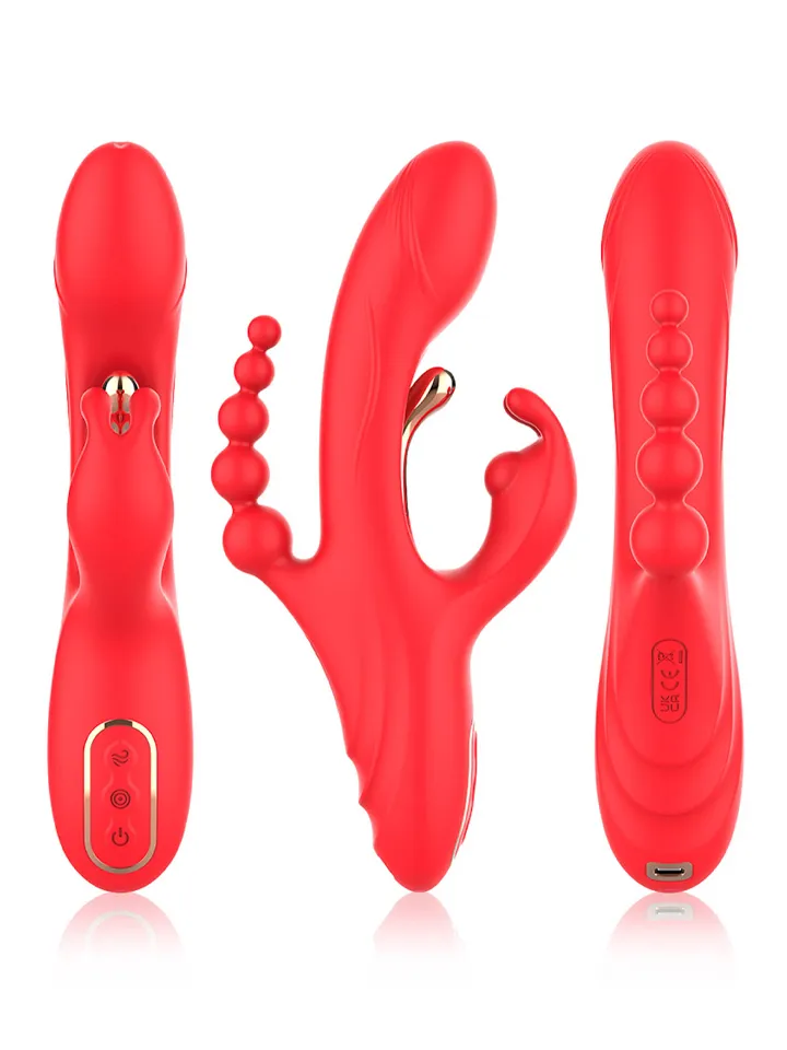 Trident Red Four-Point Vibrator - Trušu vibrators 3 [full]
