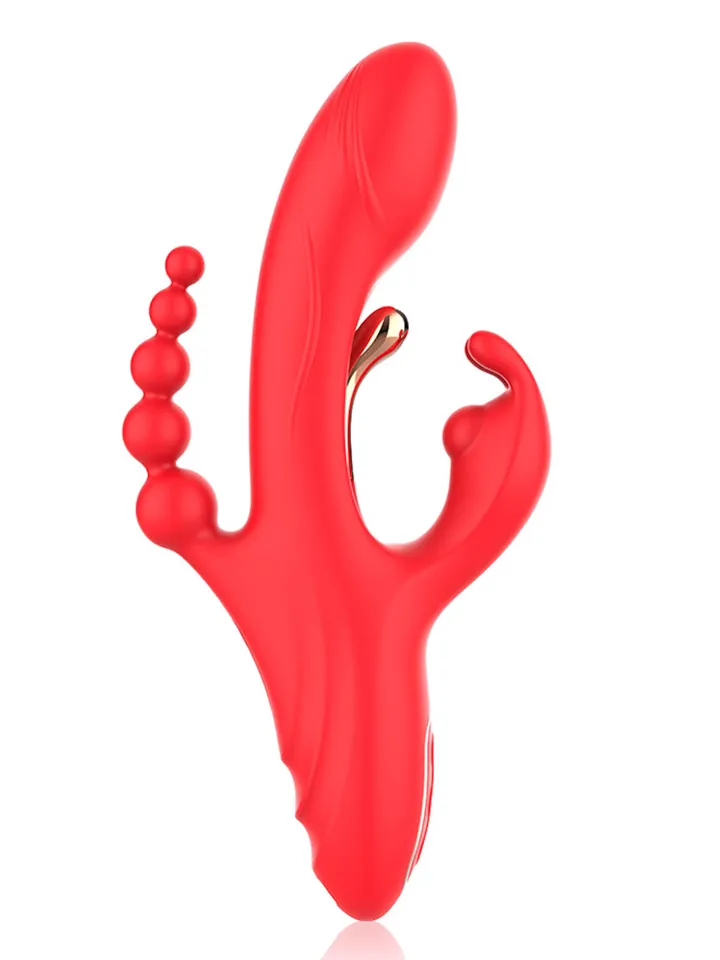 Trident Red Four-Point Vibrator - Trušu vibrators 4 [full]