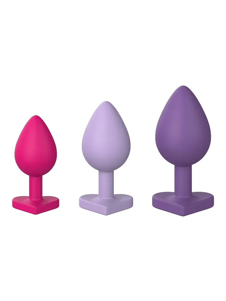 Triple Heart Anal Plug Set - Anālā spraudņa komplekts 1 [full]