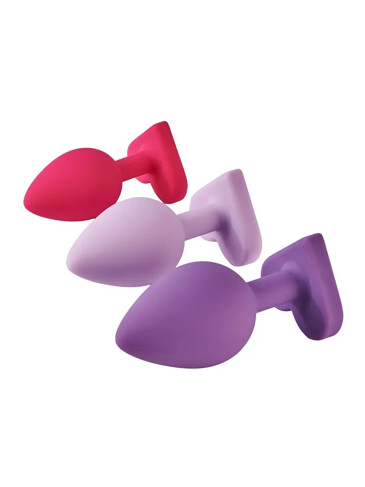 Triple Heart Anal Plug Set - Anālā spraudņa komplekts 2 [full]