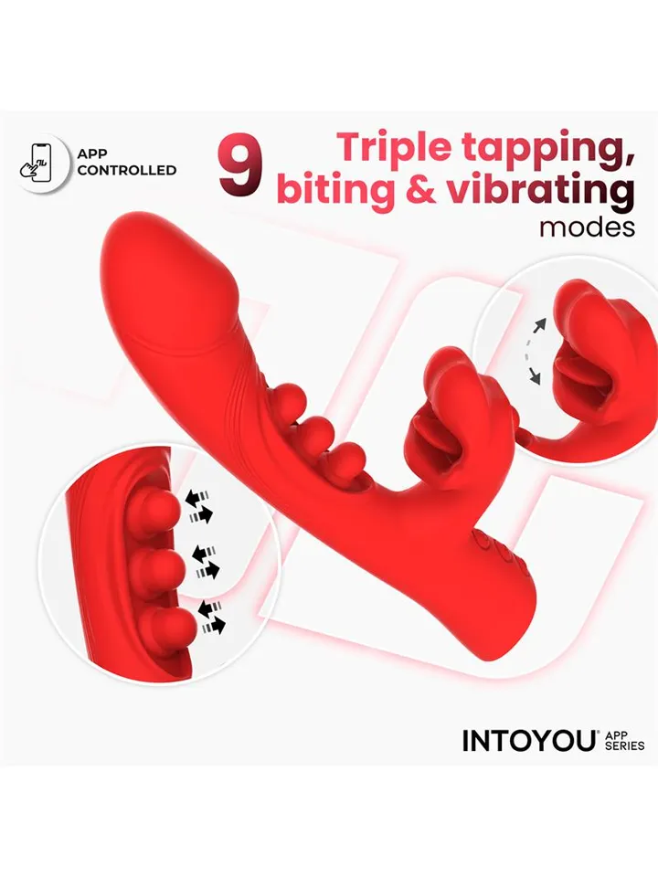 Trixy Vibrator With Tapping, Biting & App - Lietotņu kontrolēts trušu vibrators 2 [full]