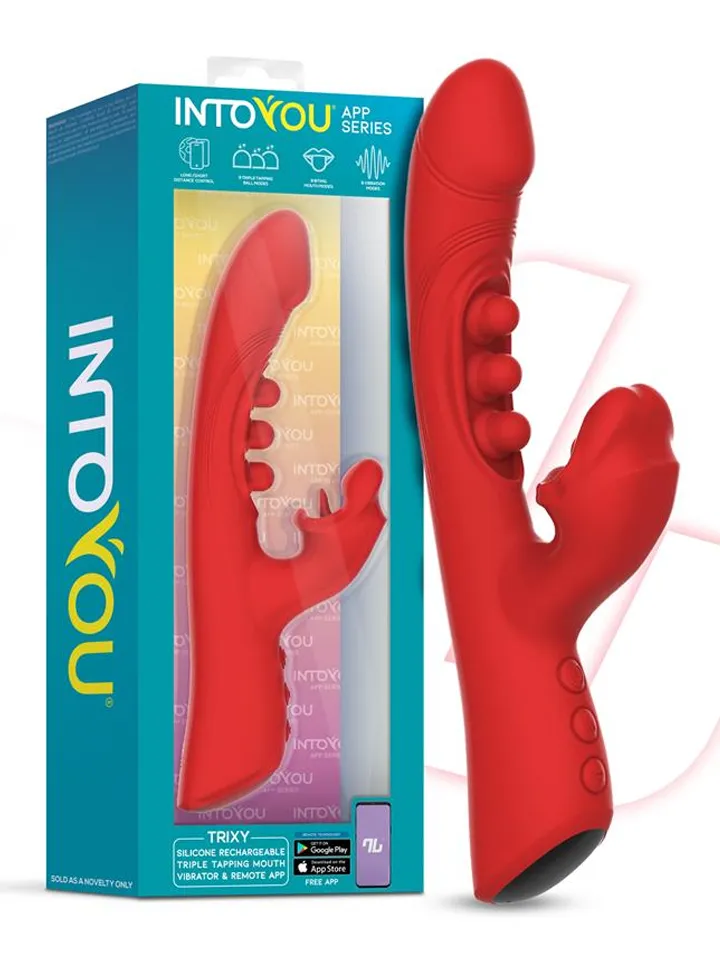 Trixy Vibrator With Tapping, Biting & App - Lietotņu kontrolēts trušu vibrators 7 [full]