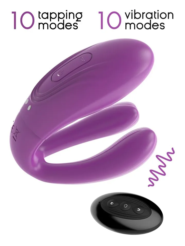 Twinx Vibrating & Tapping Couple Toy - Pāru vibrators 1 [full]