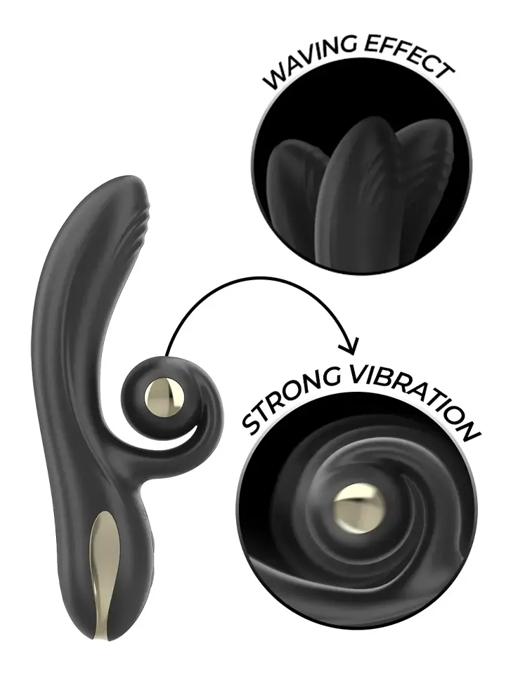 Twister Vibrator With Curve Stimulator & Rotation - Trušu vibrators 1 [full]