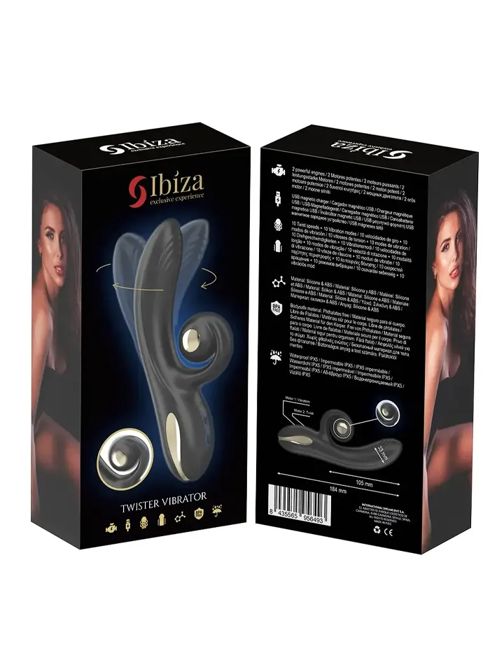 Twister Vibrator With Curve Stimulator & Rotation - Trušu vibrators 4 [full]