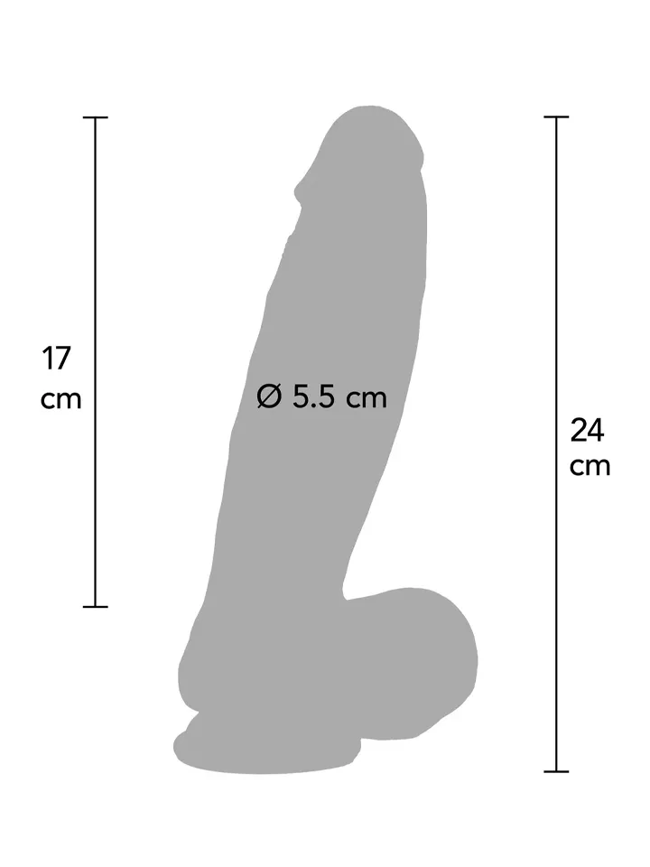 Ultra Realistic Dildo Silicone 24 cm - Dzīvīgs dildo 2 [full]