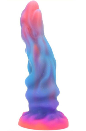 Unicorny Jade Rabbit Luminous Dildo 24 cm - Dragon dildo 1