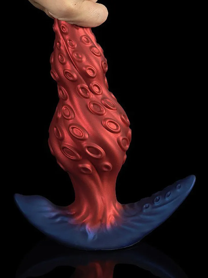 Unicorny Knotak Plug Red 23 cm - XL Buttplug 3 [full]