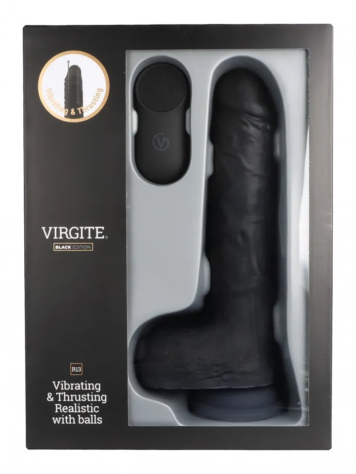 Up & Down Realistic Dildo With Remote 22 cm - Vibrējošs dildo 3 [full]