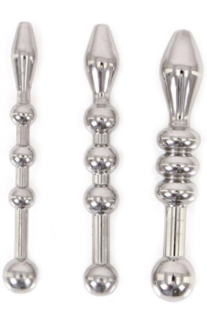 Urethral Trainer Kit 3 Solid Beads Penisplugs - Dilatatora pakete 1