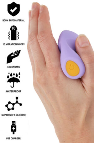 Ursula Stimulator 10 Vibrations Purple - Mini vibrators 1