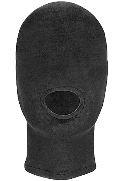 Velvet & Velcro Mask With Mouth Opening - BDSM maska 2