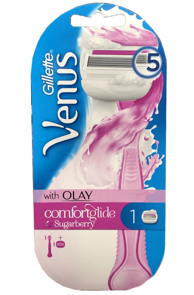 Venus Olay Comfort Glide Sugarberry Razor - Venēras skuveklis 2