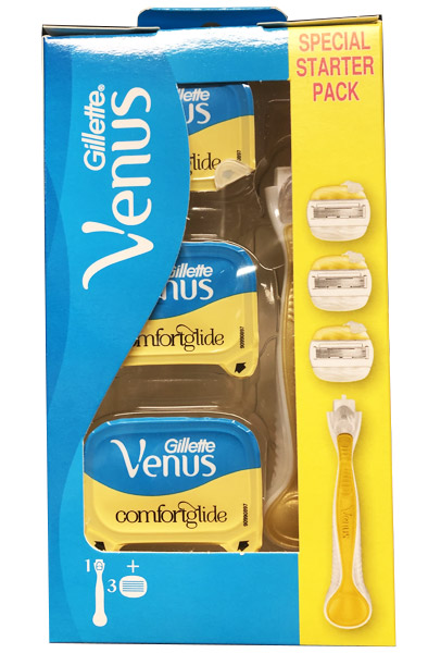 Venus & Olay Comfortglide Razor + 3 Blades - Venēras skuveklis 2