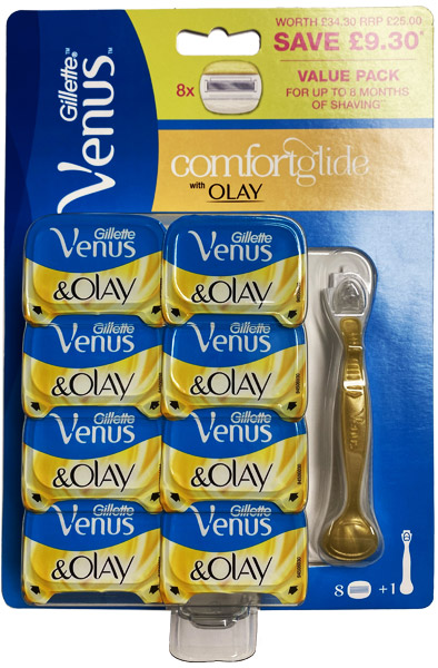 Venus & Olay Comfortglide Razor + 8 Blades - Venēras skuveklis 2