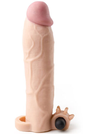 Vergite Realistic Sleeve With Vibration 21cm - Vibrējoša penisa piedurkne 1