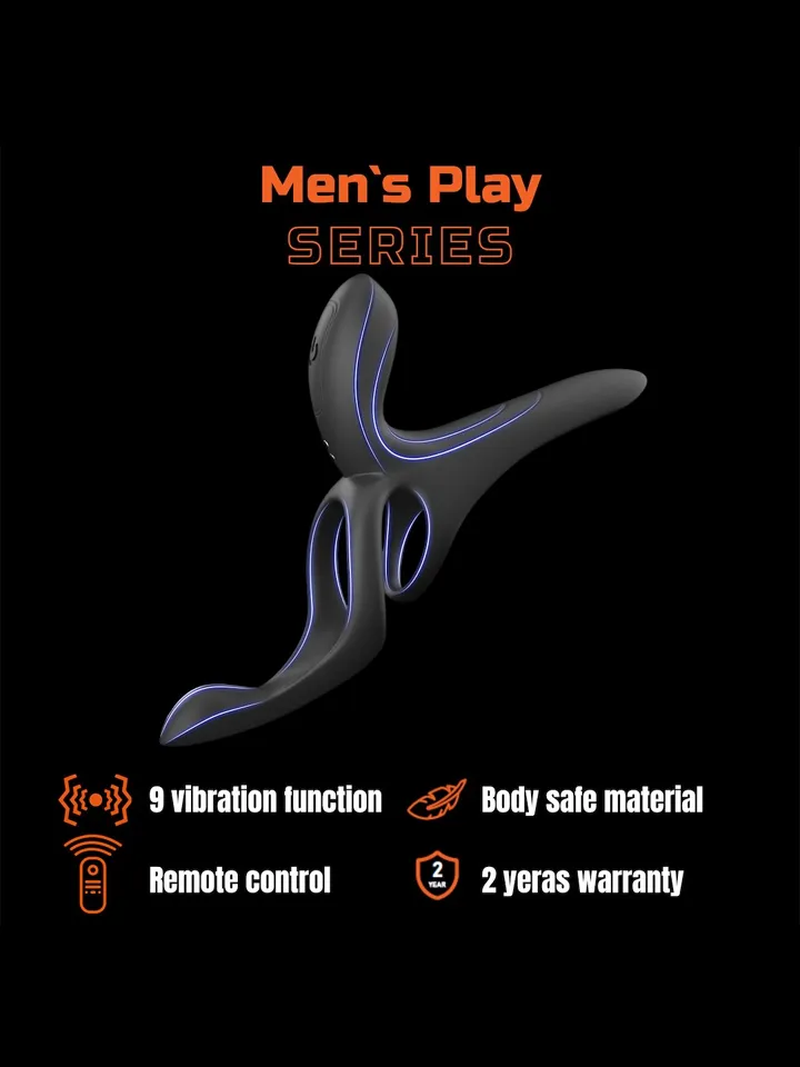 Vibrating Cock Ring With Clitoral Stimulation - Vibrējošs gaiļa gredzens 2 [full]
