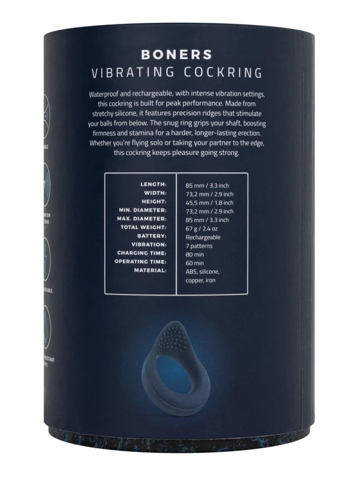 Vibrating Cock Ring With Perineum Stimulation - Vibrējošs gaiļa gredzens 5 [full]
