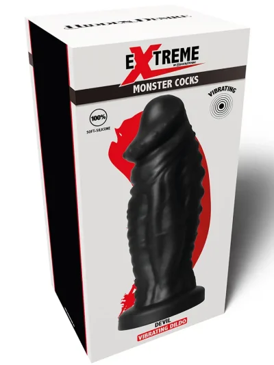 Vibrating Devil Monster Dildo 22 cm - Monster dildo 5