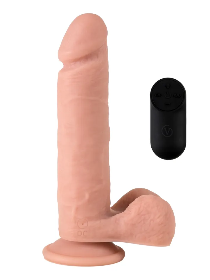 Vibrating Dildo With Remote 23 cm - Vibrējošs dildo 1 [full]