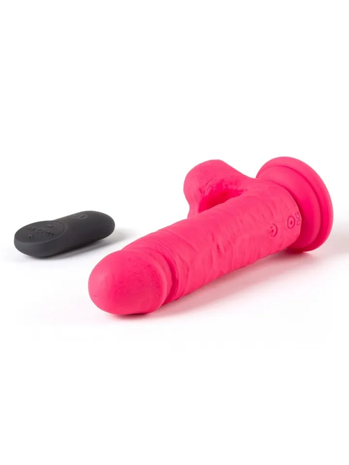 Vibrating Dildo With Remote Pink 16,5 cm - Vibrējošs dildo 4 [full]