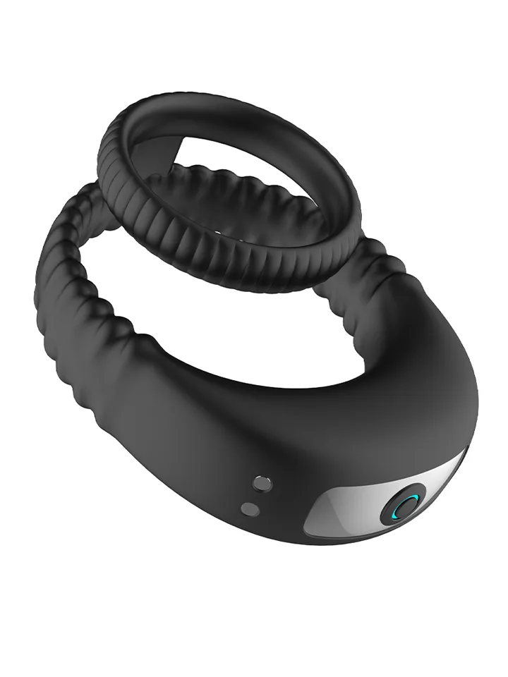 Vibrating Double Cock Ring - Vibrējošs gaiļa gredzens 1 [full]