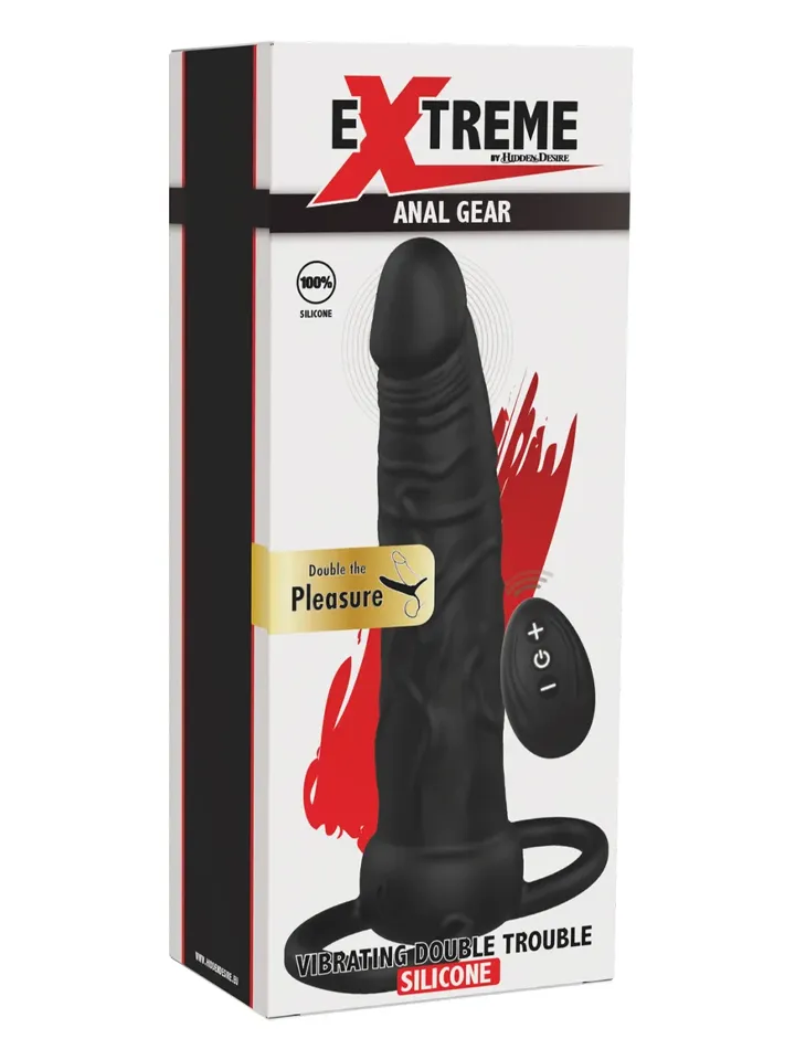 Vibrating Double Trouble Anal Penetrator - Divkāršs iespiedējs 4 [full]
