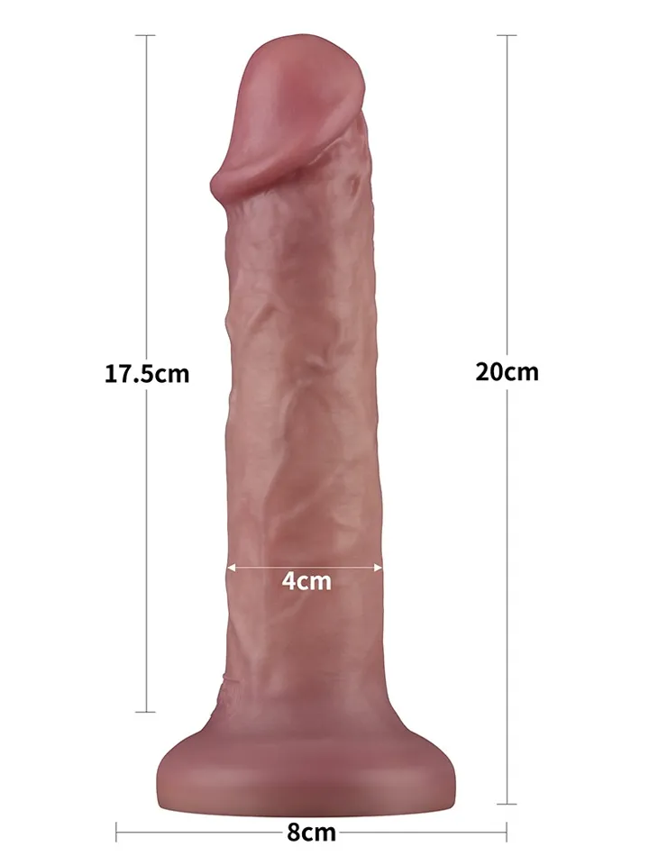Vibrating Dual Density Power Cock 20 cm - Vibrējošs dildo 2 [full]