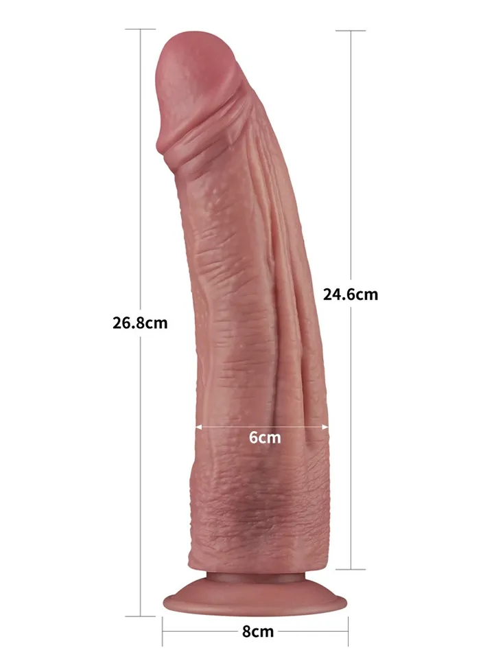 Vibrating Dual Density Power Cock 26,8 cm - Vibrējošs dildo 2 [full]