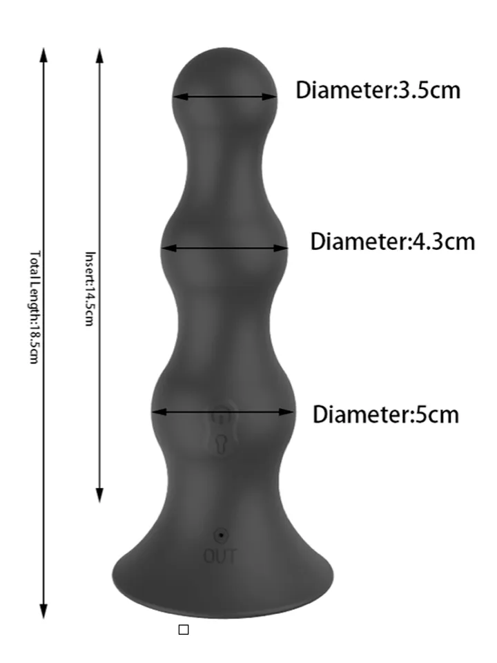 Vibrating Inflatable Anal Plug With Remote - Piepūšams anālais spraudnis 3 [full]