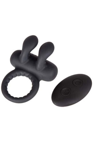 Vibrating Penis Ring With Rabbit & Remote - Vibrējošs gaiļa gredzens 1