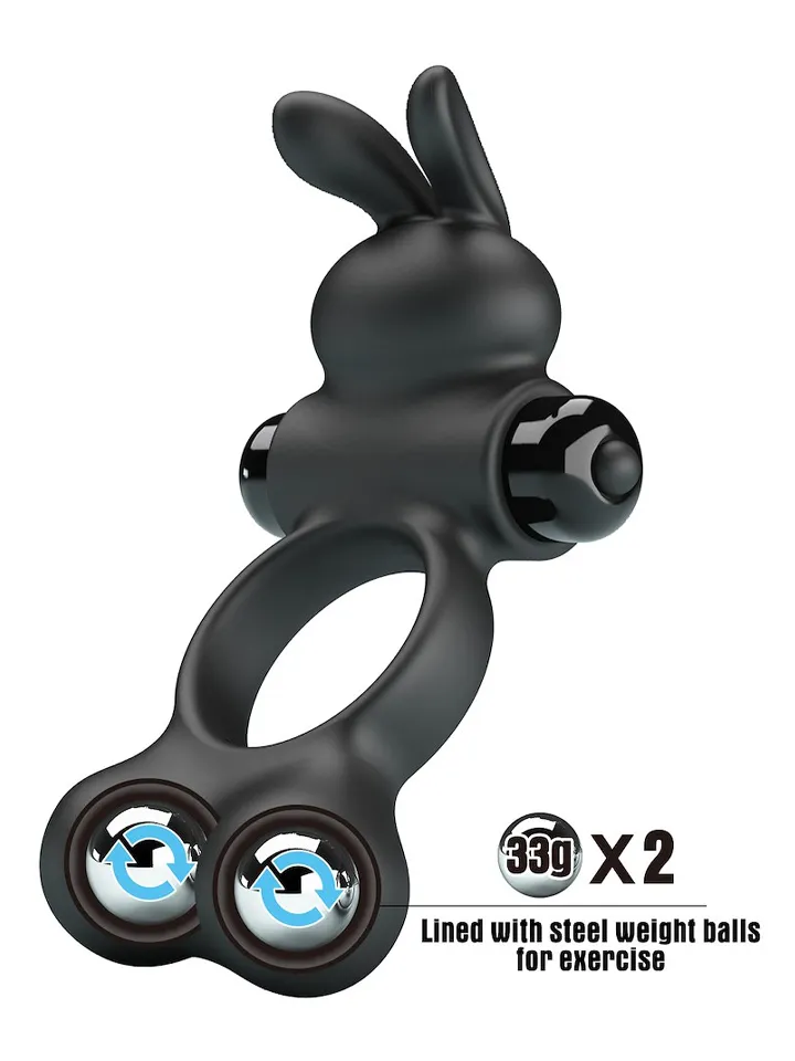 Vibrating Penis Ring With Steel Balls - Vibrējošs gaiļa gredzens 1 [full]