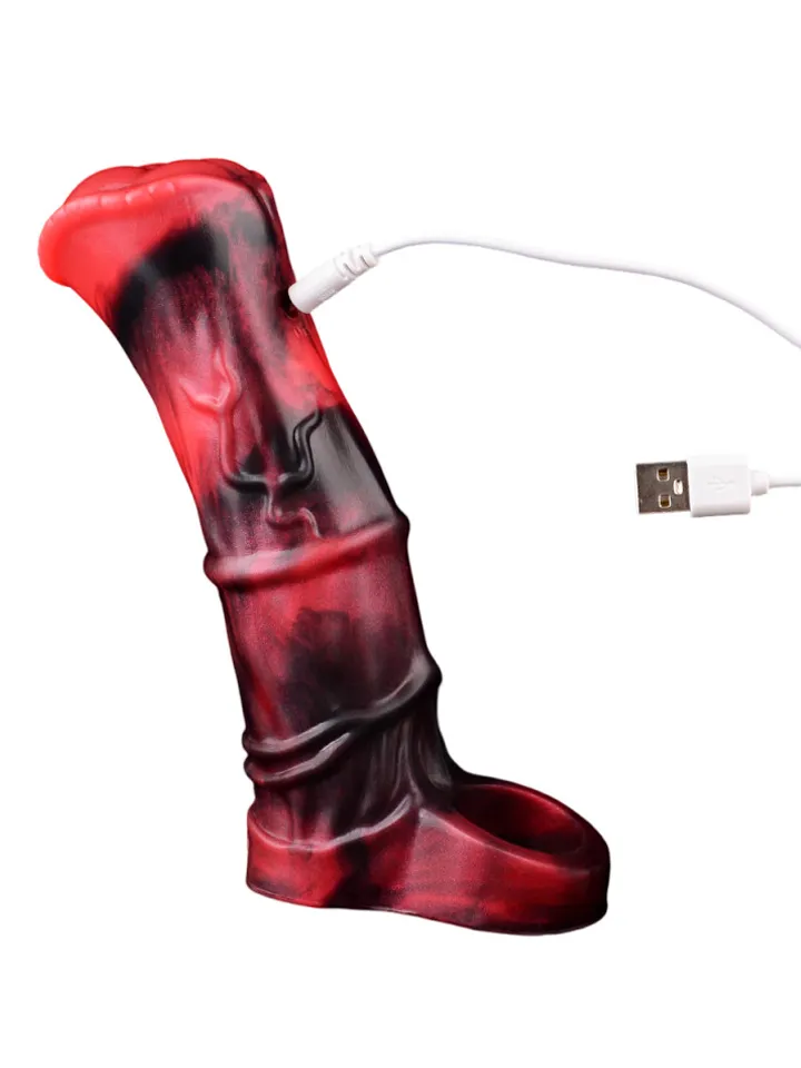 Vibrating Penis Sleeve 18,5 cm - Vibrējoša penisa piedurkne 3 [full]