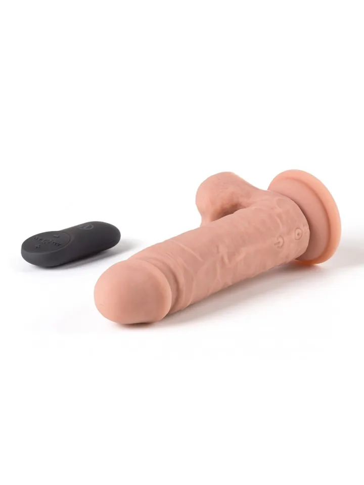 Vibrating Realistic Dildo With Remote 16,5 cm - Vibrējošs dildo 4 [full]