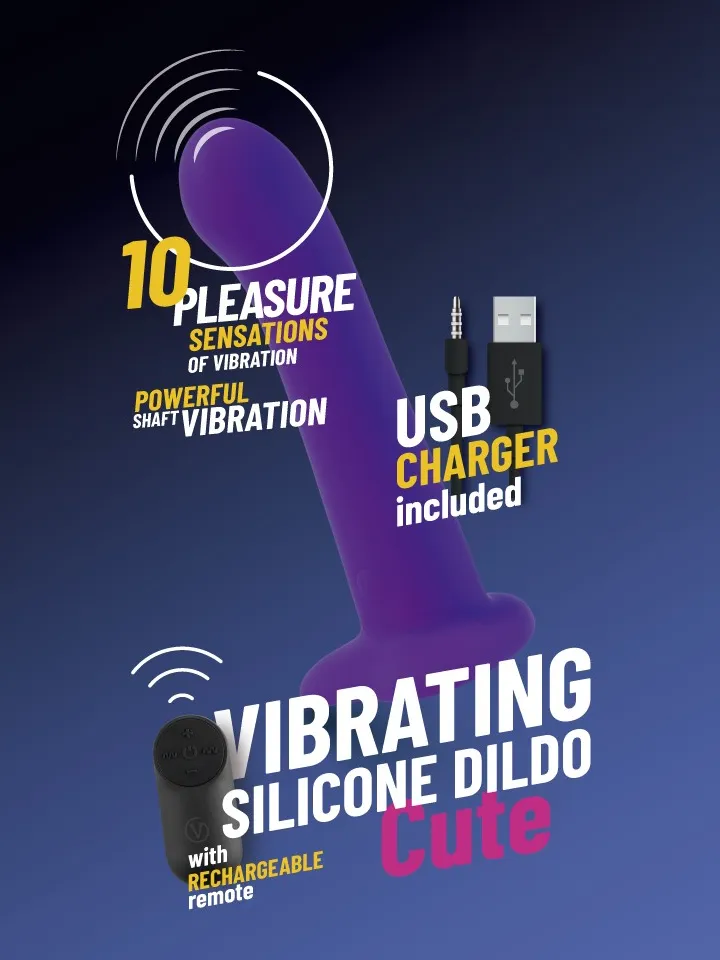 Vibrating Silicone Dildo With Remote 18 cm - Vibrējošs dildo 1 [full]