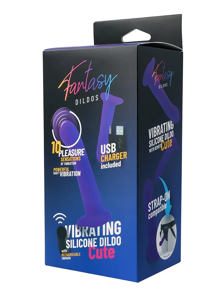 Vibrating Silicone Dildo With Remote 18 cm - Vibrējošs dildo 4 [full]