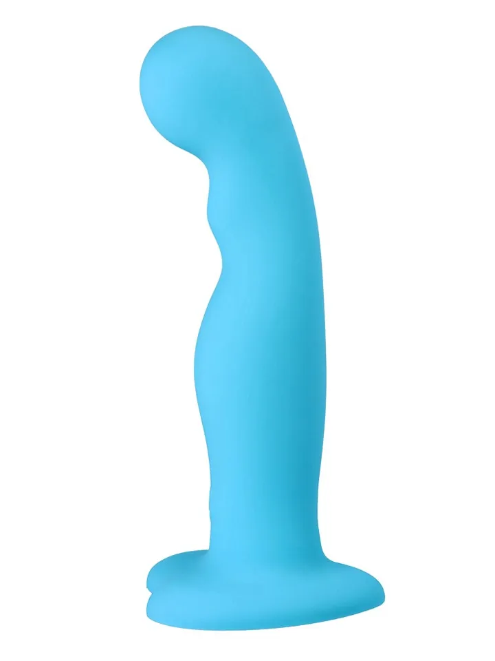 Vibrating Silicone Dildo With Remote Blue 18 cm - Vibrējošs dildo 3 [full]