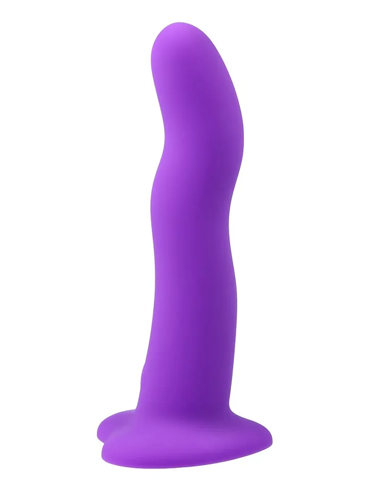 Vibrating Silicone Dildo With Remote Purple 18 cm - Vibrējošs dualdildo 3 [full]