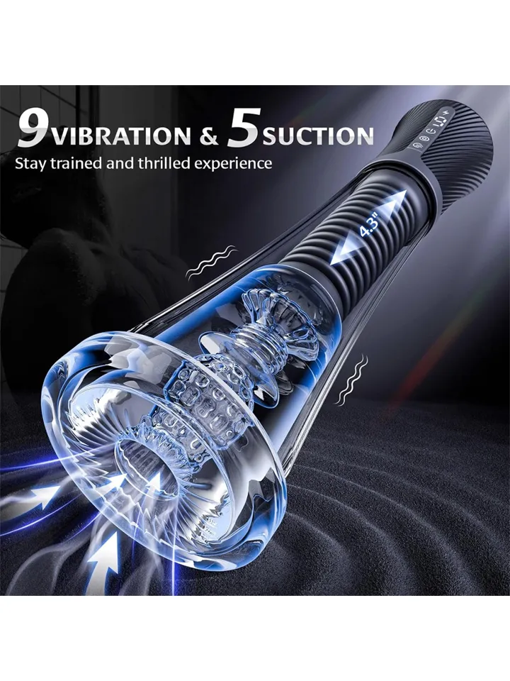 Vibrating & Sucking Masturbator & Pump - Automātisks penispump 2 [full]