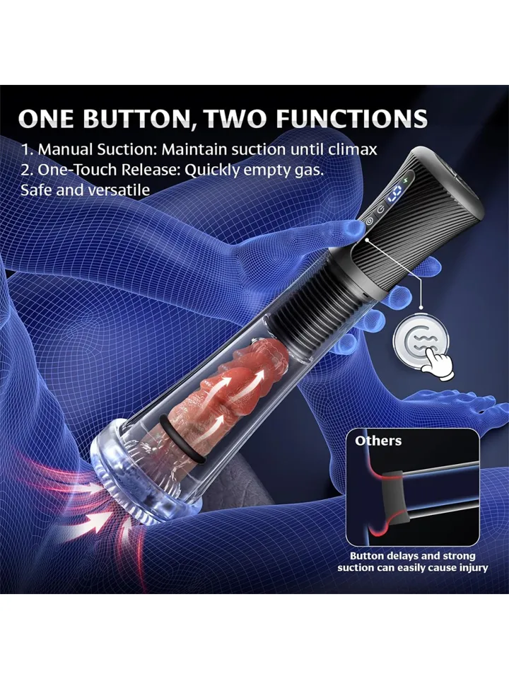 Vibrating & Sucking Masturbator & Pump - Automātisks penispump 3 [full]