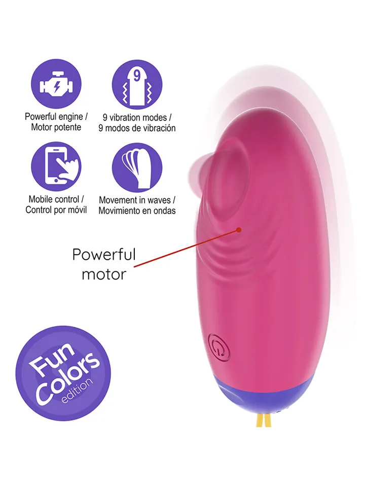 Vibro-Wave Tapping Silicone Egg With App - App kontrolēta vibrējoša ola 3 [full]