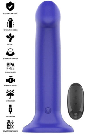 Victoria Vibrator 10 Modes Remote Control - Vibrējošs dildo 1