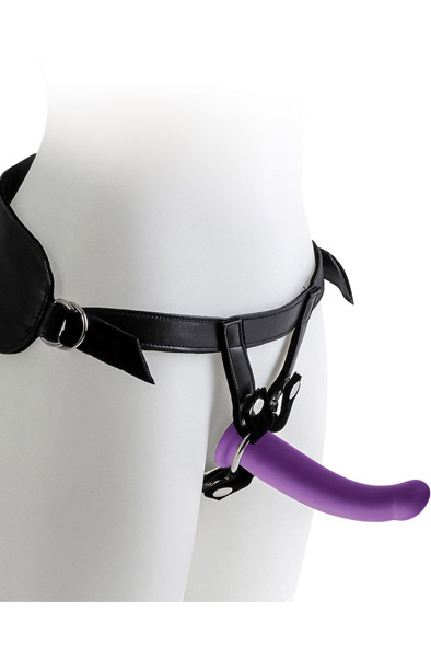 Virgite Harness With Purple Dildo Medium - Siksna ar siksnām 1
