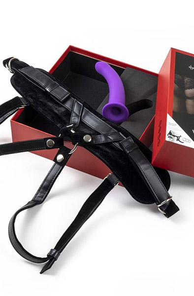 Virgite Harness With Purple Dildo Medium - Siksna ar siksnām 3