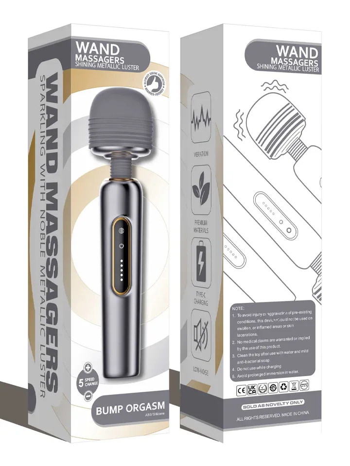 Wand Massagers Shining Metallic Luster - Burvju nūjiņa / masāžas zizlis 7 [full]