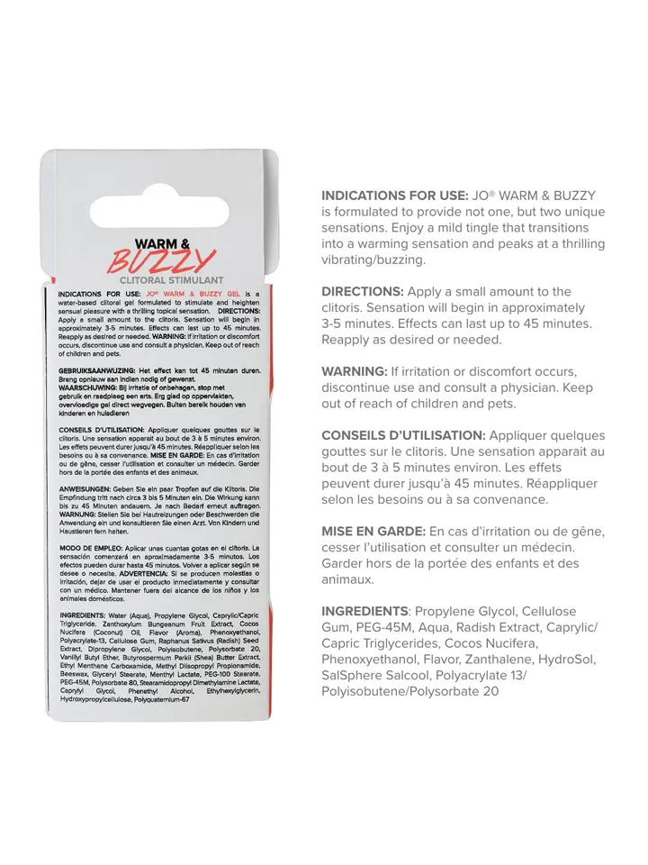 Warm & Buzzy Clitoral Stimulant 10 ml - Stimulējošs gēls 5 [full]