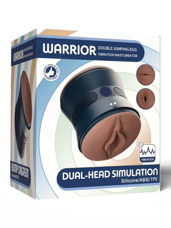 Warrior Dual-Head Multi Vibration Stimulator - Vibrējošs masturbators 4 [full]