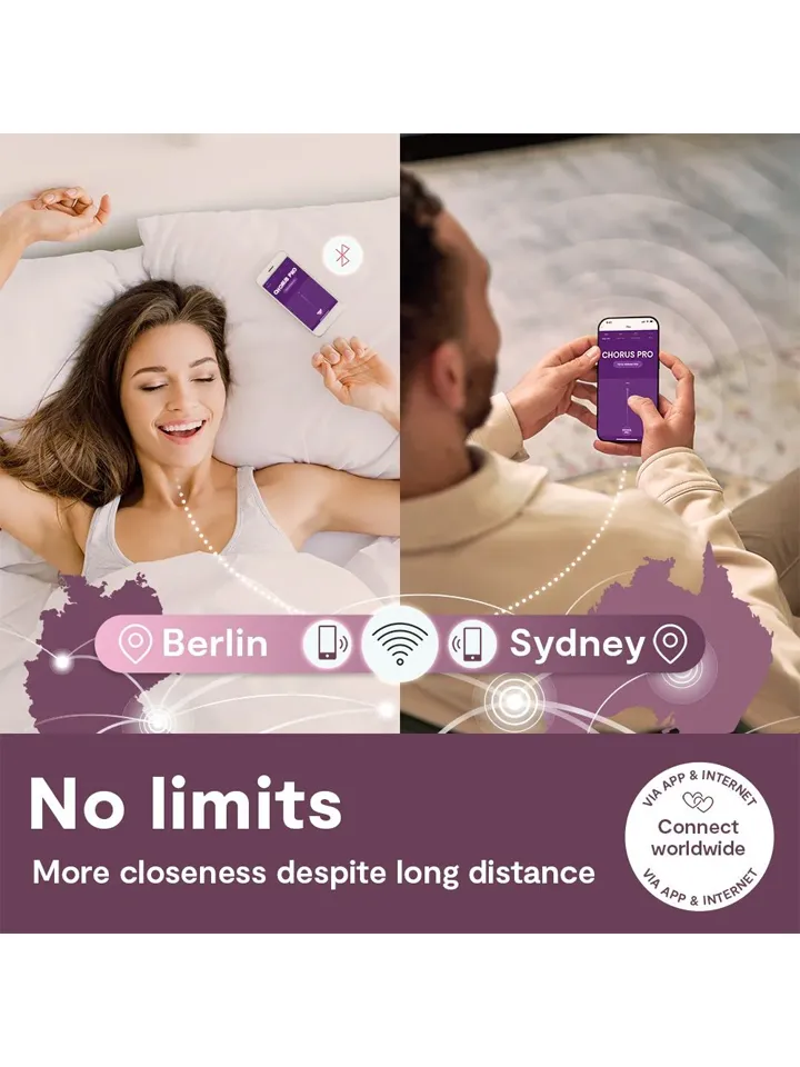 We-Vibe Chorus Pro Black - Pāris vibrators ar lietotņu vadību 2 [full]