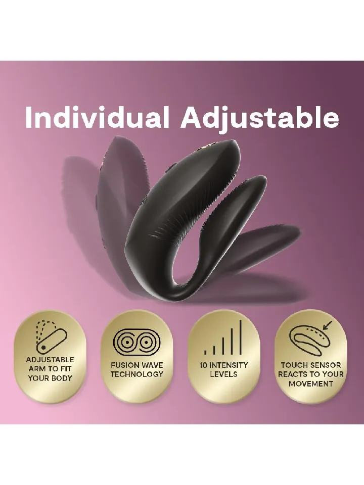 We-Vibe Chorus Pro Black - Pāris vibrators ar lietotņu vadību 5 [full]