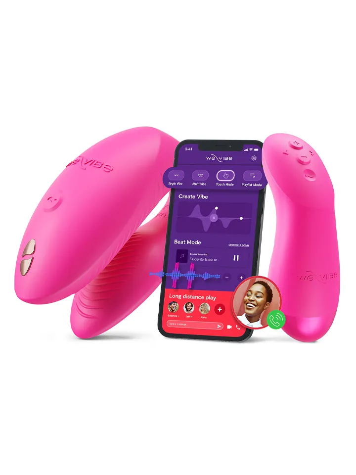 We-Vibe Chorus Pro Electric Pink - Pāris vibrators ar lietotņu vadību 1 [full]